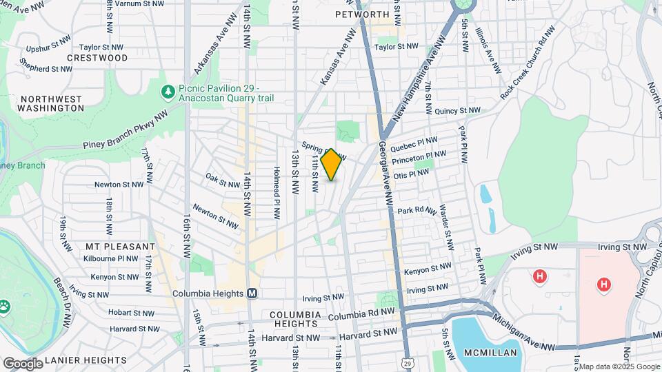 3538 10th St NW, Unit B Map and Location Details