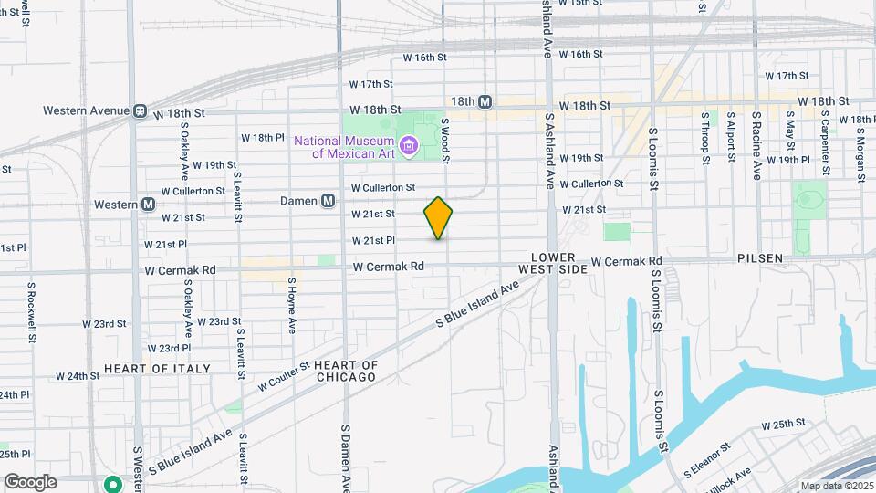 1809 W 21st Pl Mapa y Detalles de la Ubicación