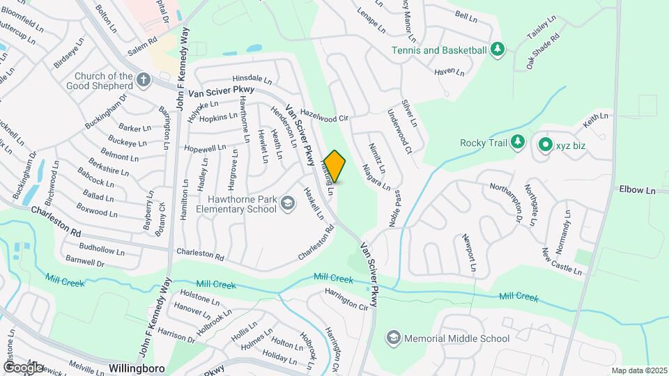 12 Hasting Ln Map and Location Details