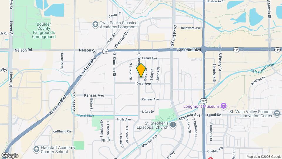 832 S Bowen St Map and Location Details