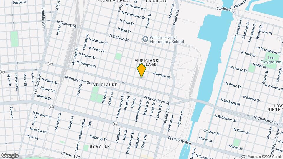 1639 Alvar St, Unit 1 Map and Location Details