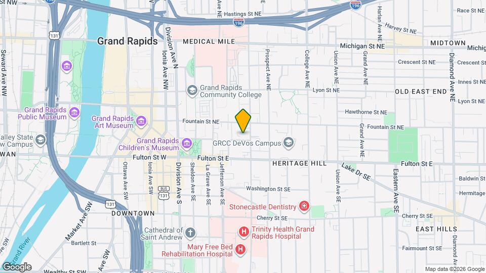 47 Lafayette Ave NE, Unit 202 FULLY FURNISHED Map and Location Details