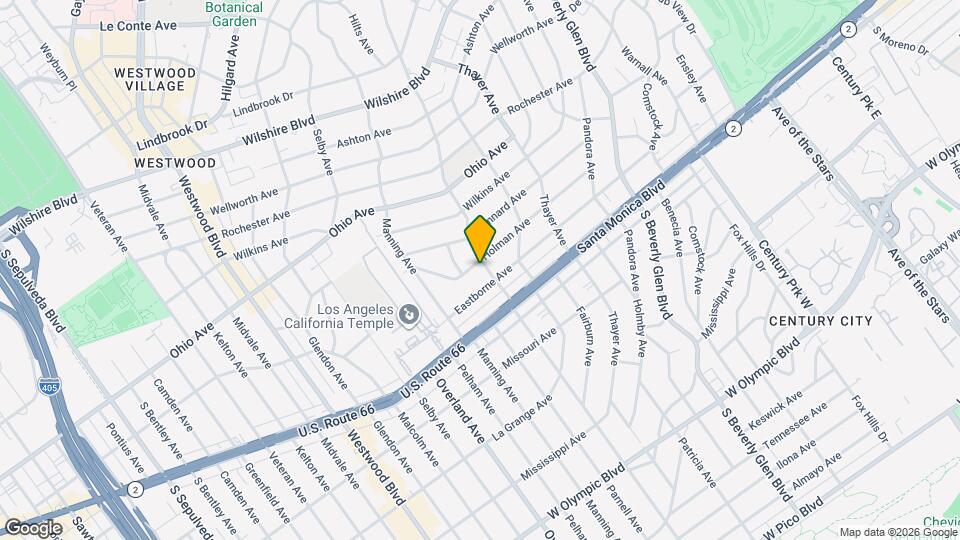 10600 Holman Ave Map and Location Details