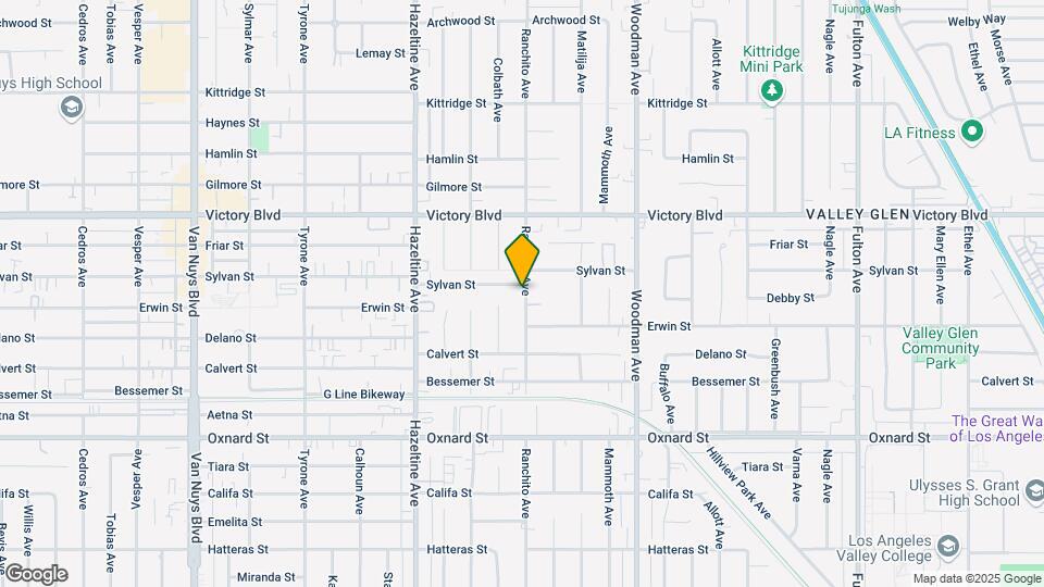 13900 Sylvan St Mapa y Detalles de la Ubicación