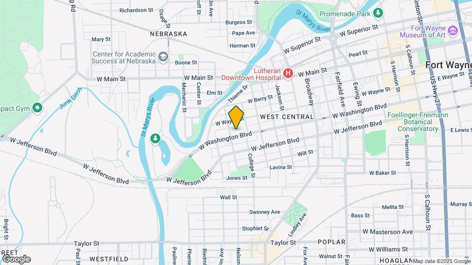 1232 W Washington Blvd Mapa y Detalles de la Ubicación