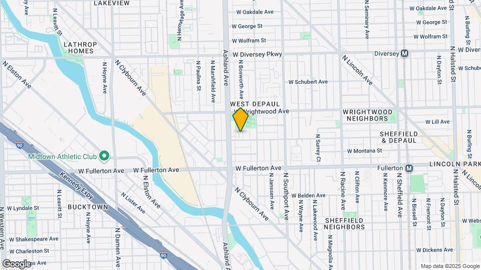 2508 N Bosworth Ave Map and Location Details