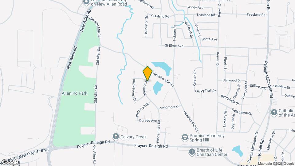 3834 Windermere Rd Map and Location Details