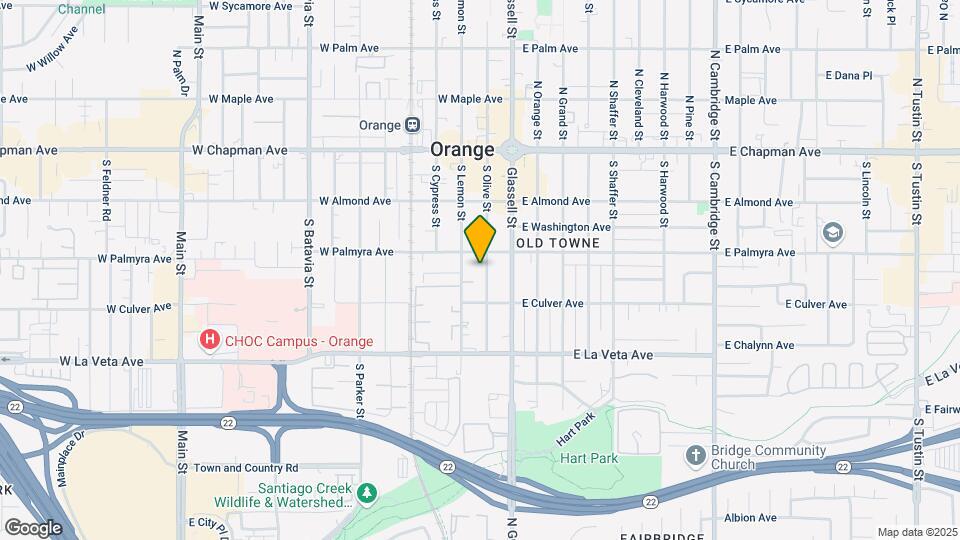 332 S Olive St Mapa y Detalles de la Ubicación