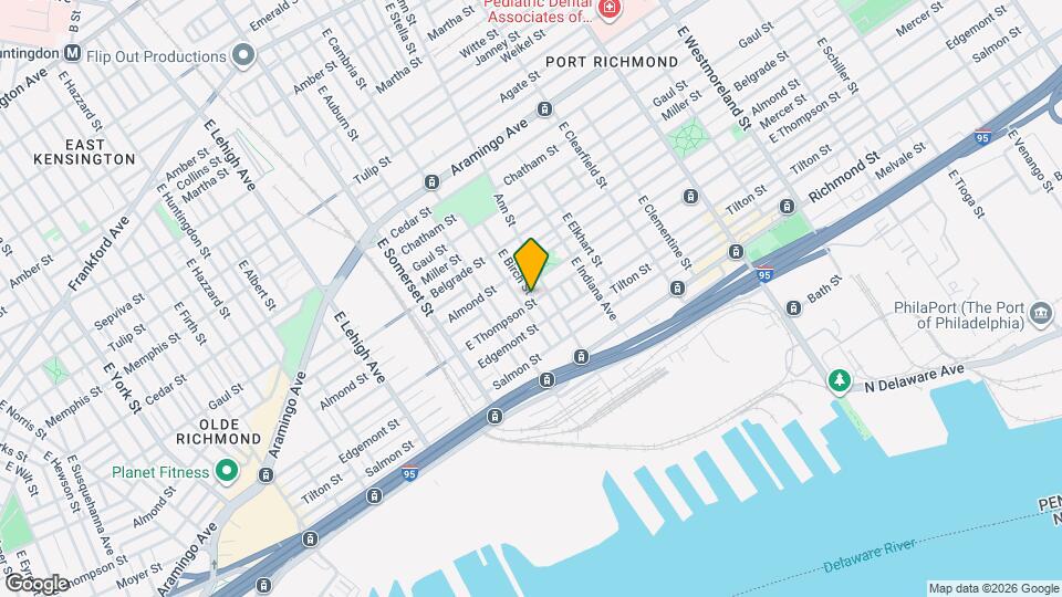 2938 E Thompson St Map and Location Details