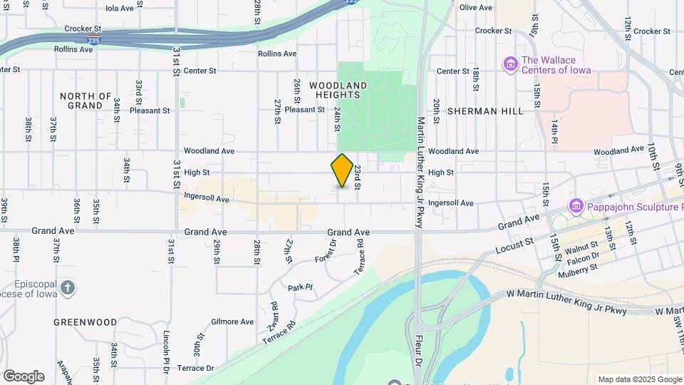 2301 Ingersoll Ave Map and Location Details