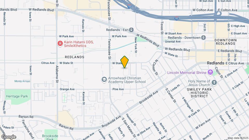 Redlands Apartments Map and Location Details