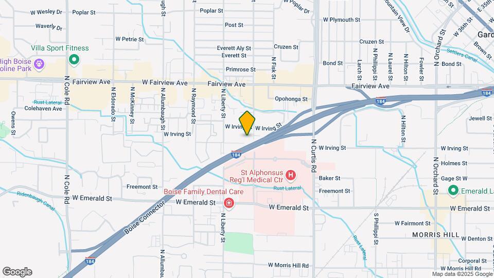 1203 N Hartman St Map and Location Details