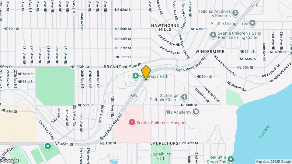 5212 Sand Point Way NE Map and Location Details