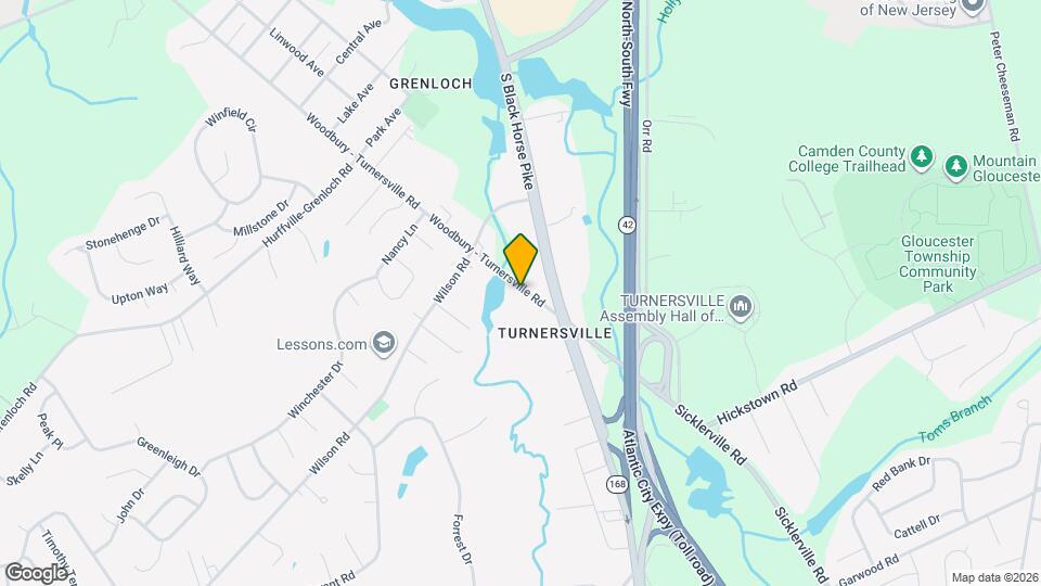110 Woodbury - Turnersville Rd Map and Location Details