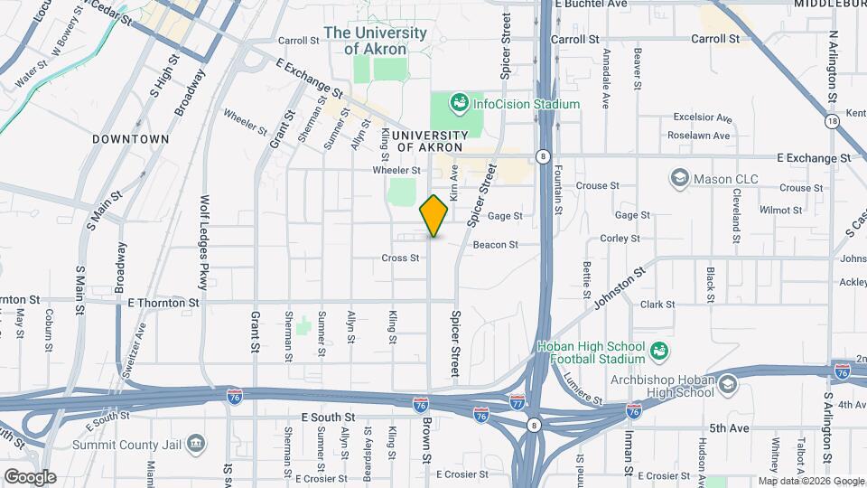 505 Brown St Map and Location Details