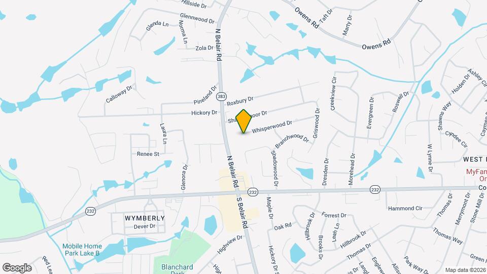 4460 Whisperwood Dr Map and Location Details