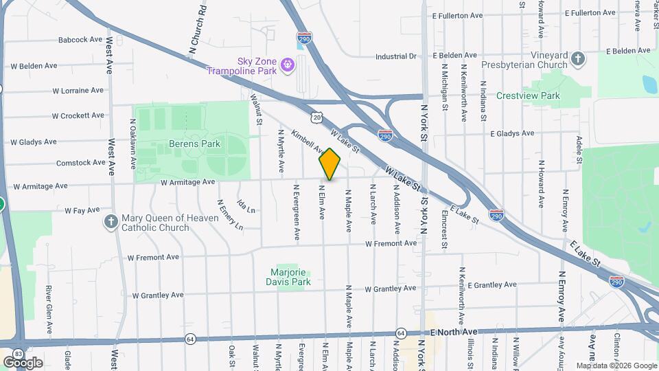 479 N Elm Ave Map and Location Details