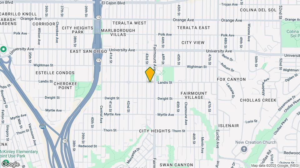 4319 Landis St Map and Location Details