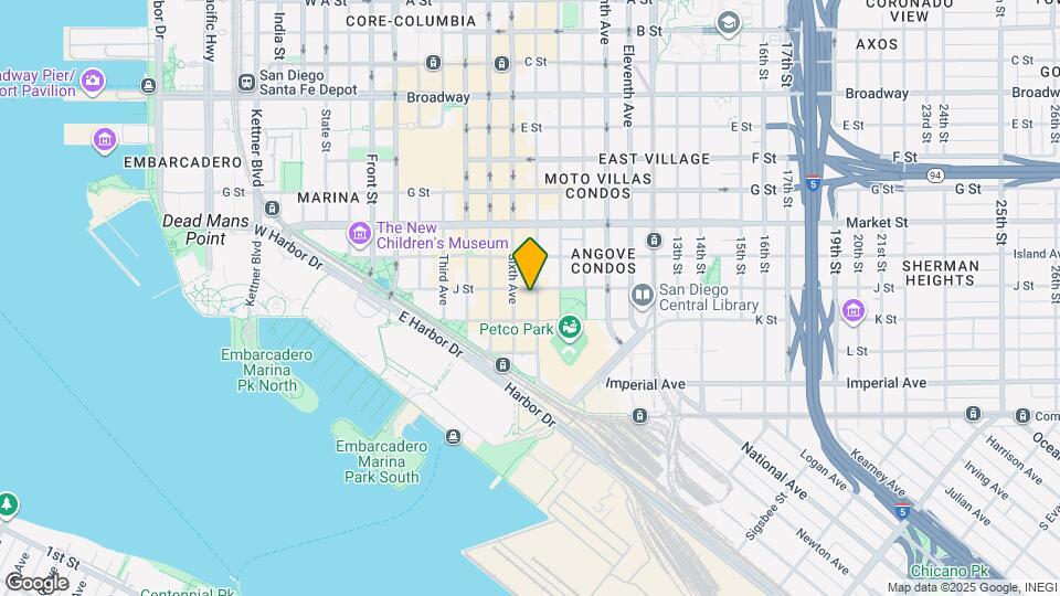 629 J St Map and Location Details