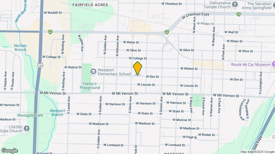 2836 W Elm St Map and Location Details
