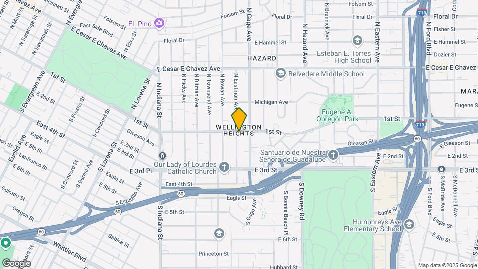 3738 E 1st St Map and Location Details