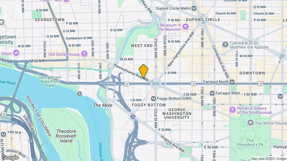 2400 Pennsylvania Avenue Apartments Mapa y Detalles de la Ubicación