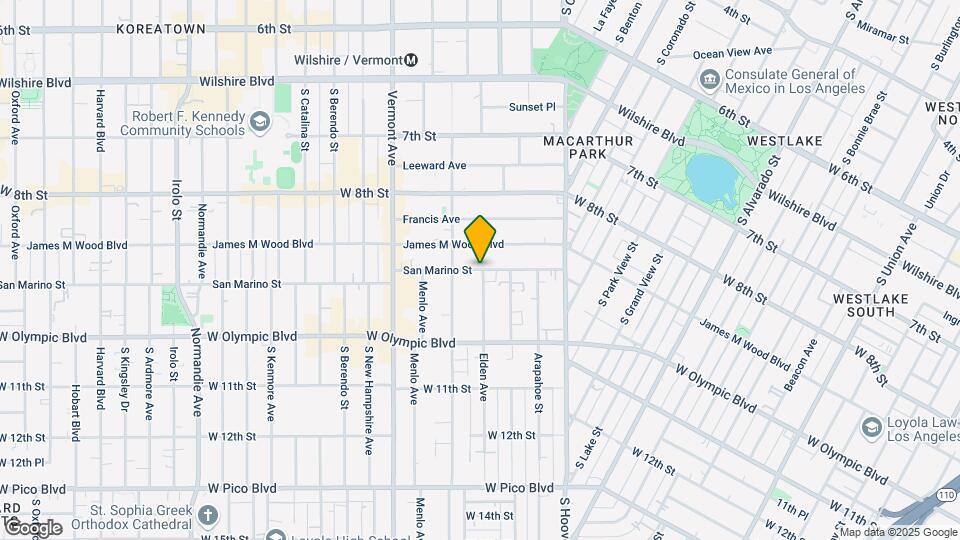 2740 San Marino St Map and Location Details