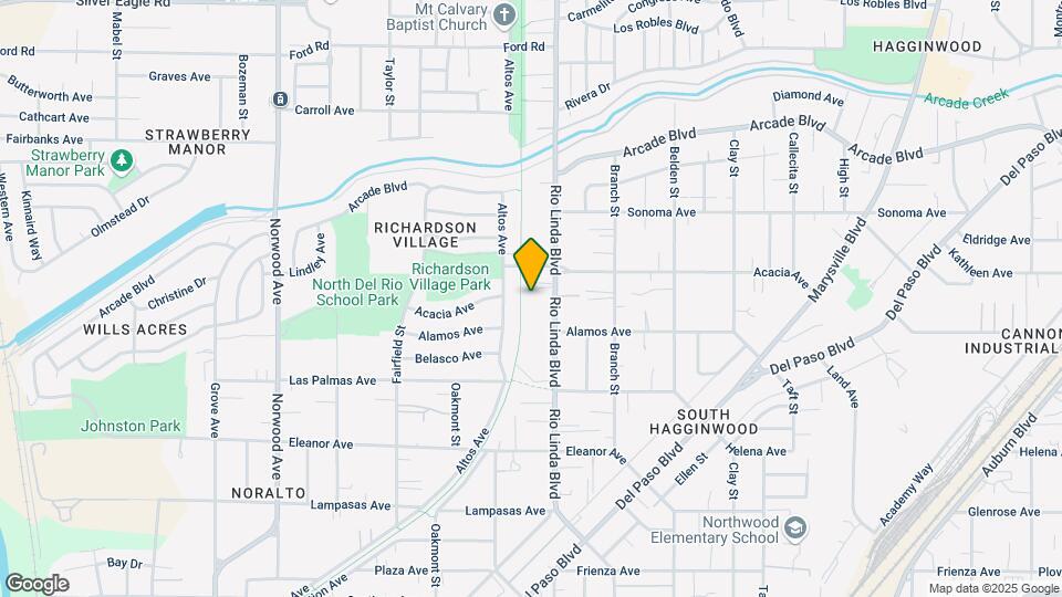 2931 Rio Linda Boulevard Map and Location Details