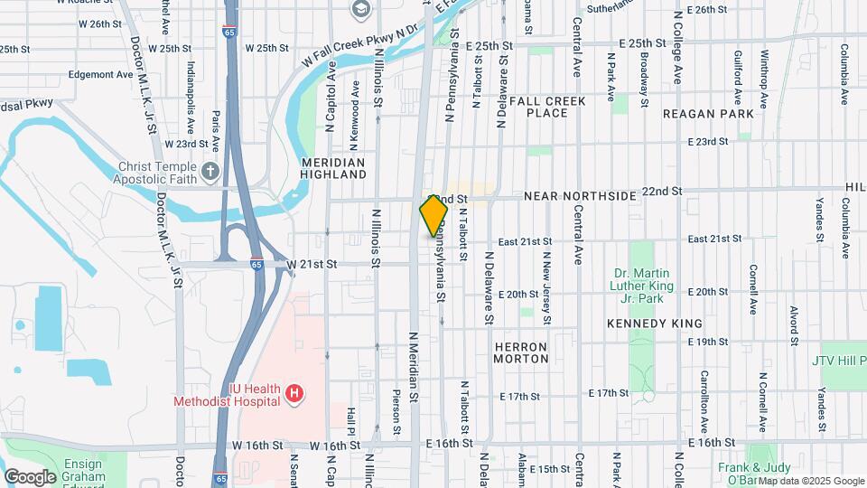 2126 N Pennsylvania St Map and Location Details