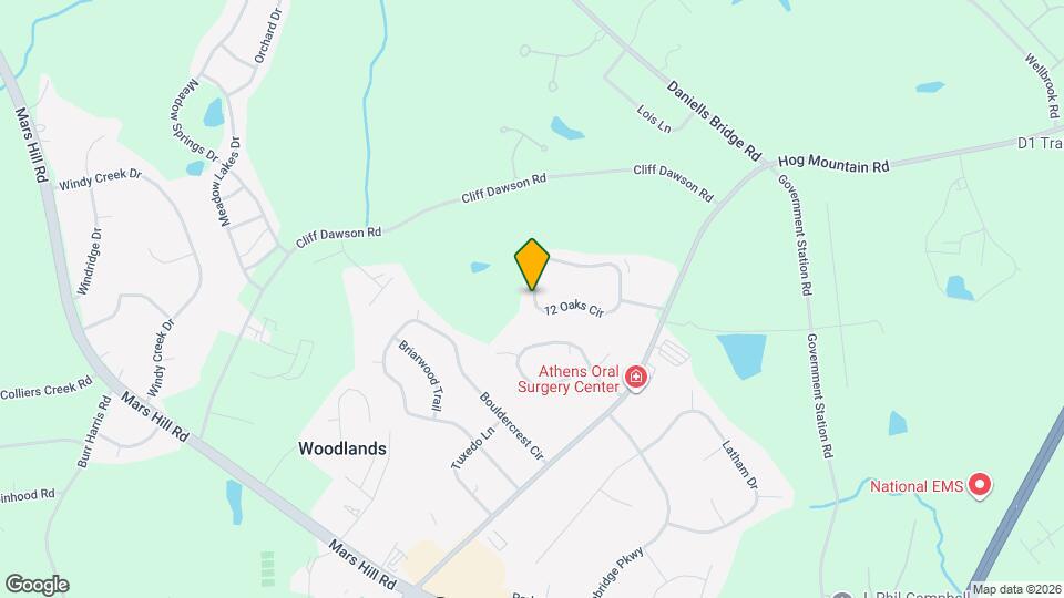 1162 12 Oaks Cir Map and Location Details