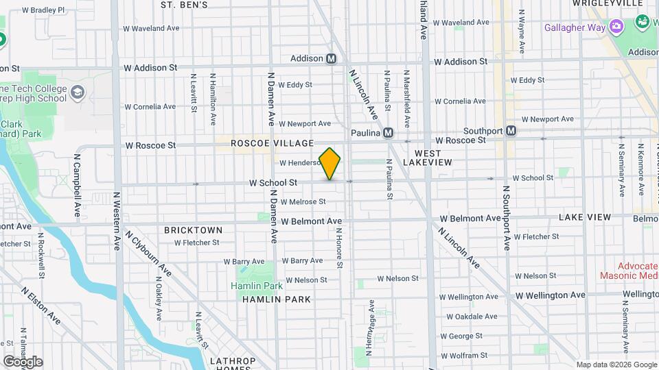 1821 W School St, Unit 3 Map and Location Details