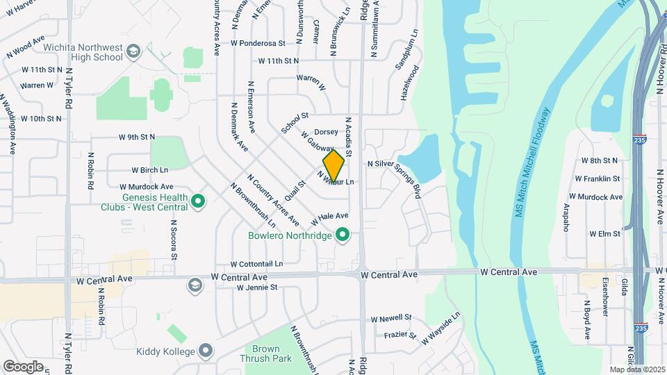 913 N Wilbur Ln Map and Location Details