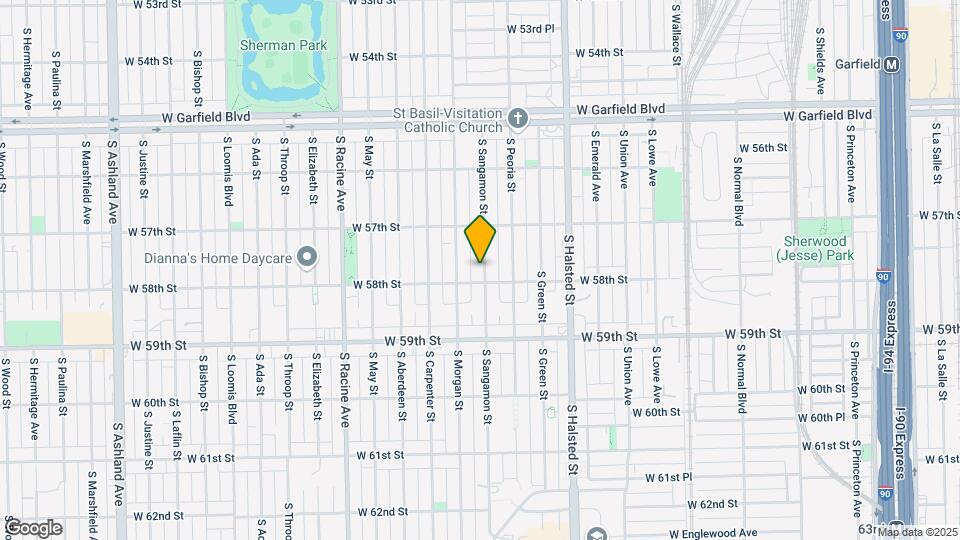 5744 S Sangamon St Map and Location Details