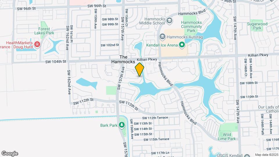 10581 SW 155th Pl Map and Location Details
