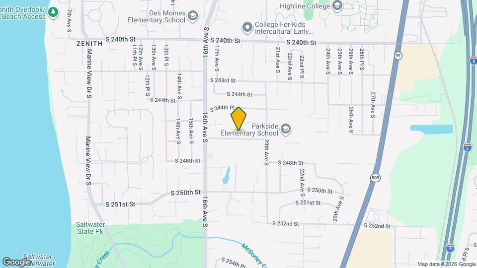 1802 S 246th Pl Mapa y Detalles de la Ubicación