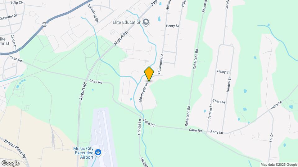 1036 Monticello Pl Mapa y Detalles de la Ubicación