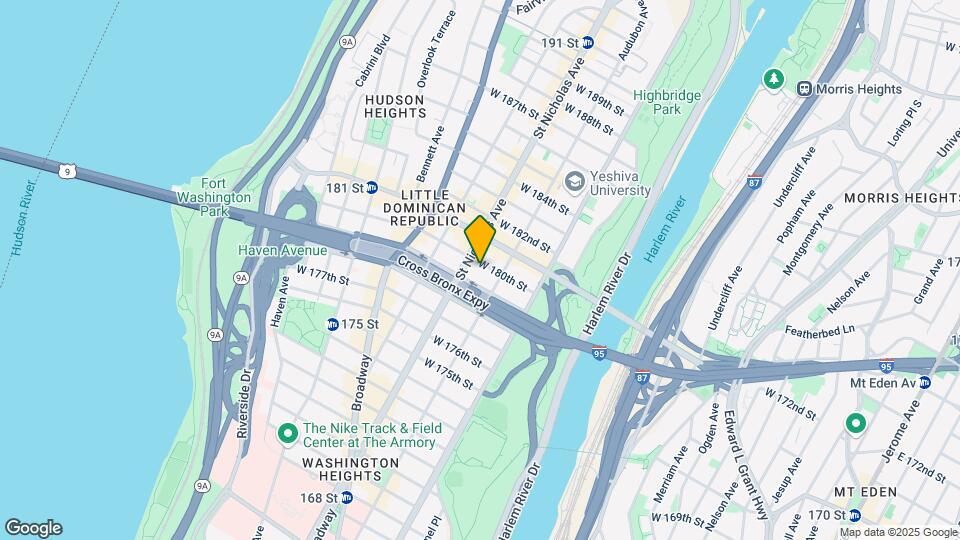556 W 180th St Map and Location Details