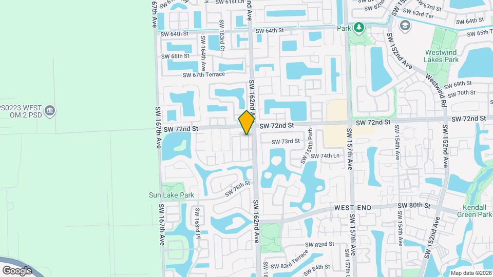 7324 SW 162nd Ct Map and Location Details