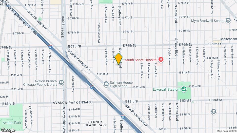 8028 S Jeffery Blvd Map and Location Details