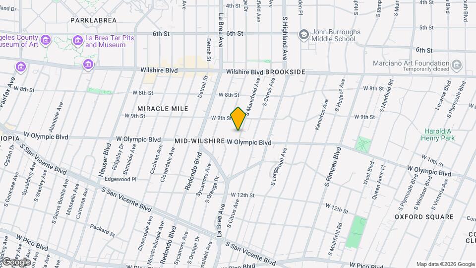 937 1/2 S Mansfield Ave Map and Location Details