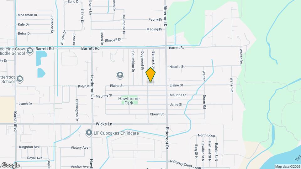 1507 Elaine St Map and Location Details