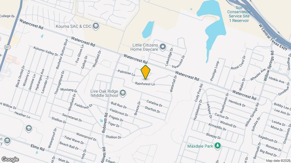 3605 Rainforest Ln Map and Location Details