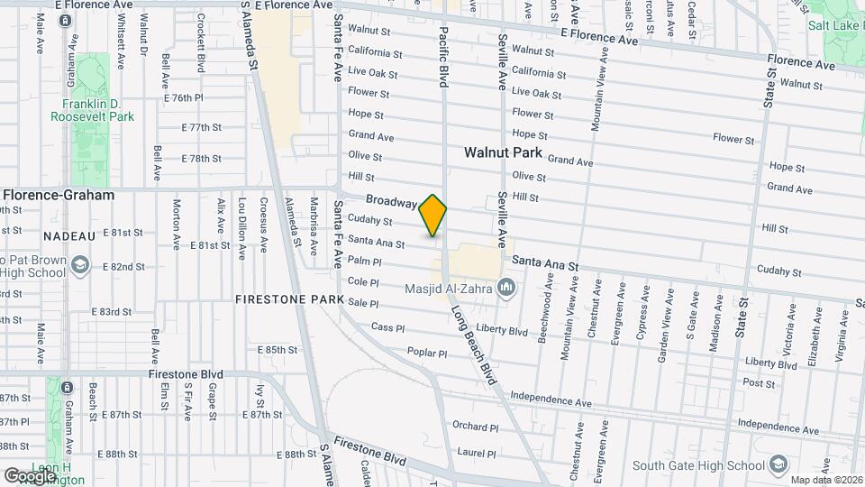 2561 Santa Ana St Map and Location Details