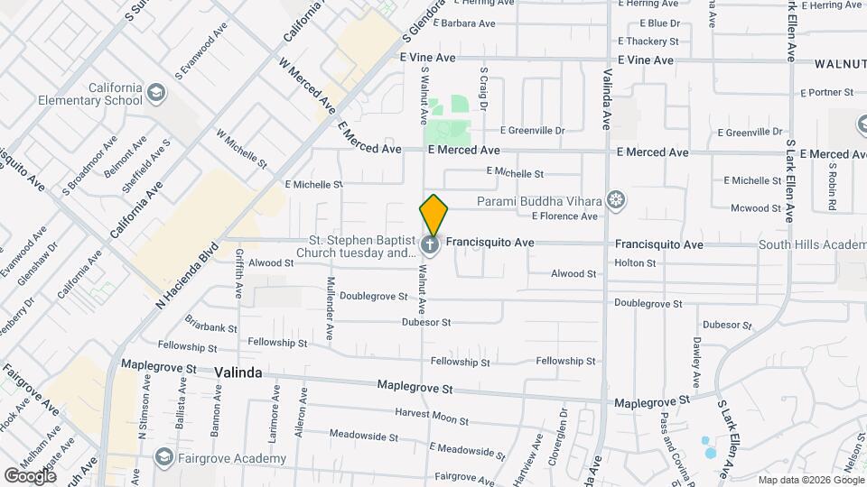 16006 Francisquito Ave Map and Location Details
