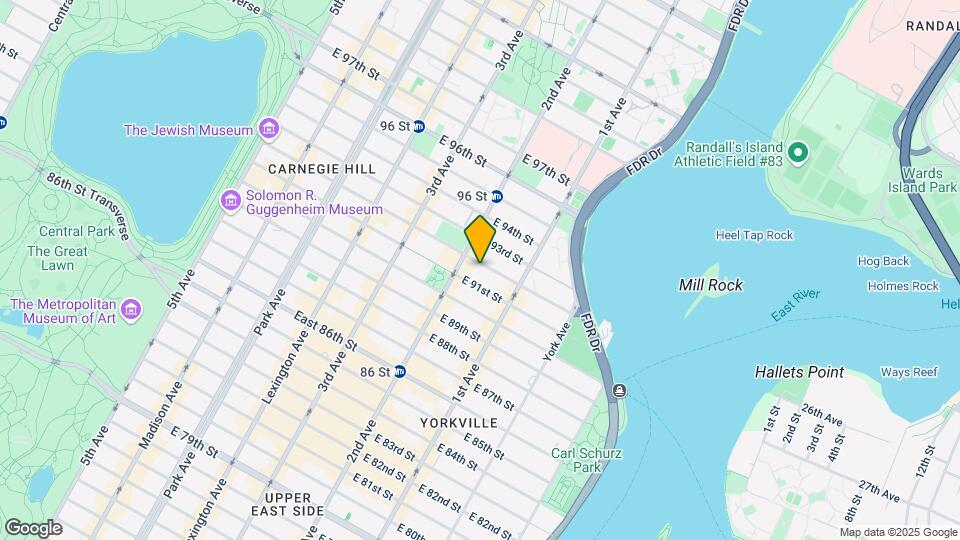 310 E 92nd St-Unit -1 Map and Location Details