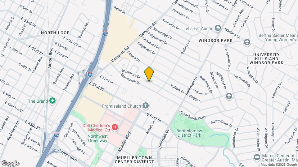 1409 Westmoor Dr Map and Location Details