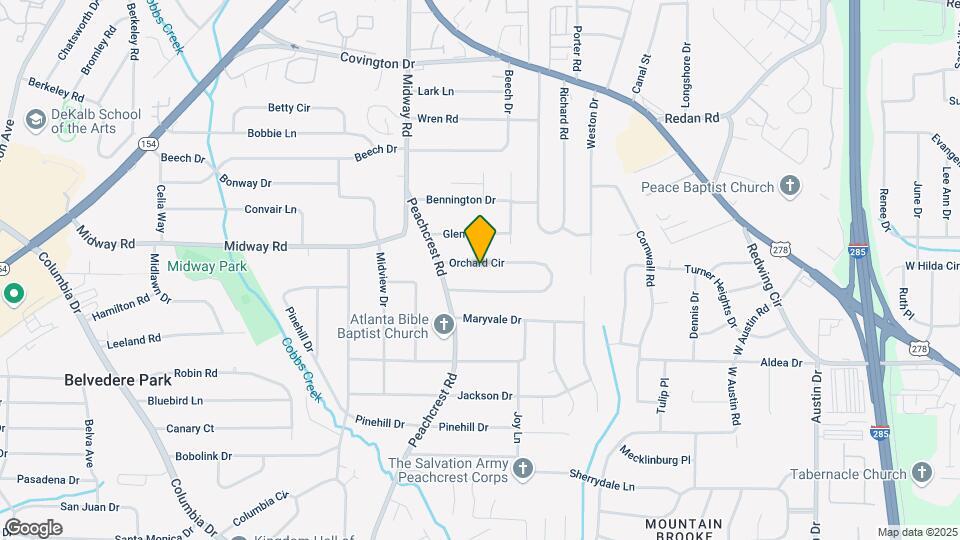 3453 Orchard Cir Map and Location Details