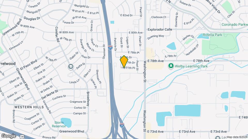 444 E 77th Pl Mapa y Detalles de la Ubicación