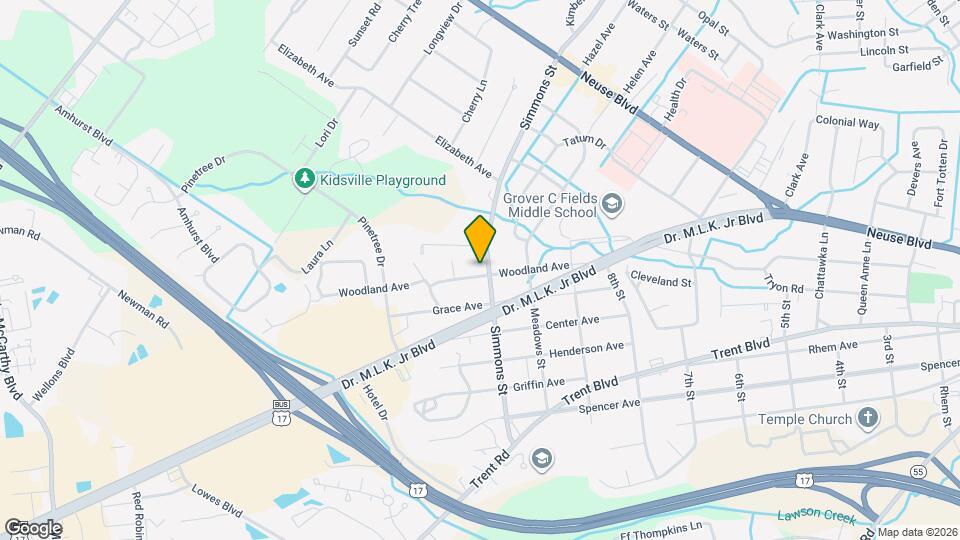 2300 Woodland Ave Map and Location Details