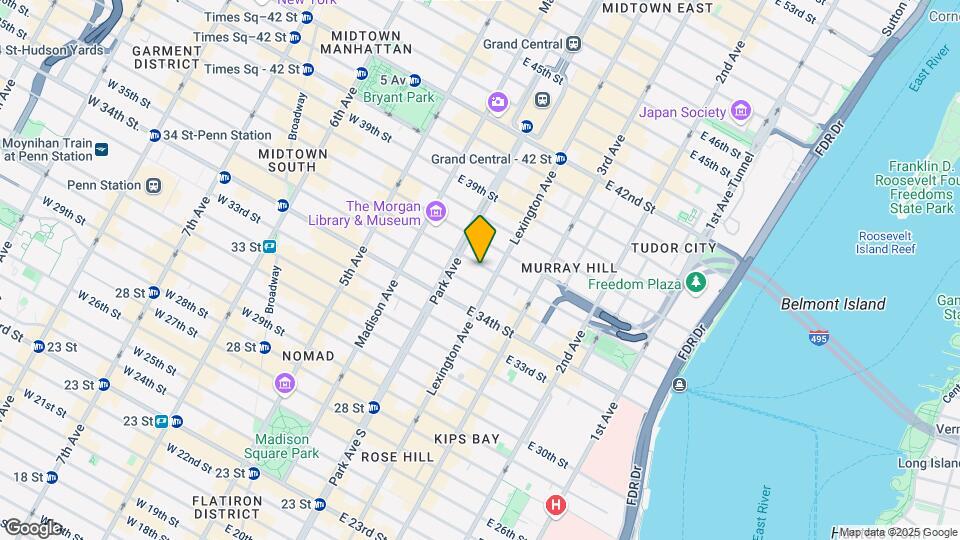 120 East 36th Street Map and Location Details